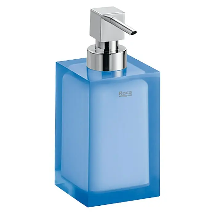 Roca Ice Dispensador de jabón - Poliresina, Azul