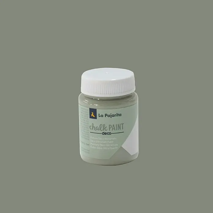 La Pajarita Pintura de tiza Chalk Paint - Gris Kioto, 75 ml, Mate