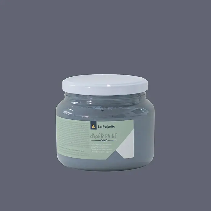 La Pajarita Pintura de tiza Chalk Paint - Gris urbano, 500 ml, Mate