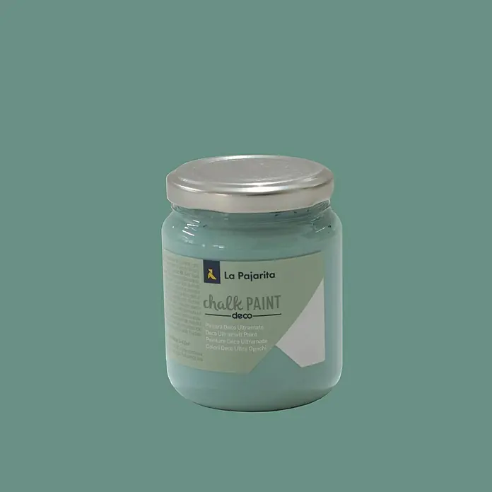 La Pajarita Pintura de tiza Chalk Paint - Verde hielo, 175 ml, Mate