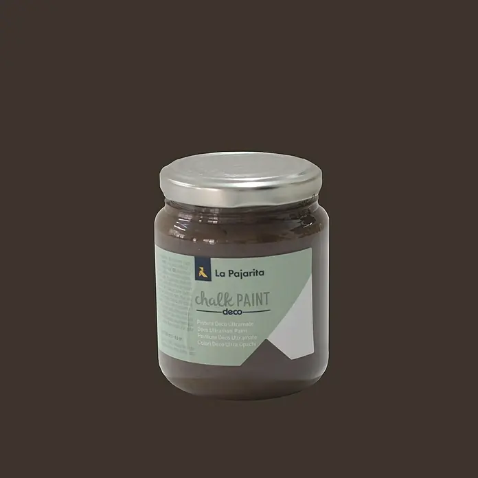La Pajarita Pintura de tiza Chalk Paint - Marrón glacé, 175 ml, Mate