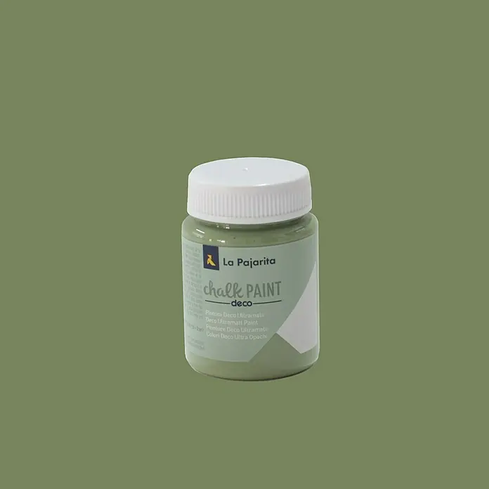 La Pajarita Pintura de tiza Chalk Paint - Verde bambú, 75 ml, Mate
