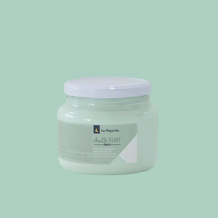La Pajarita Pintura de tiza Chalk Paint - Mint, 500 ml, Mate