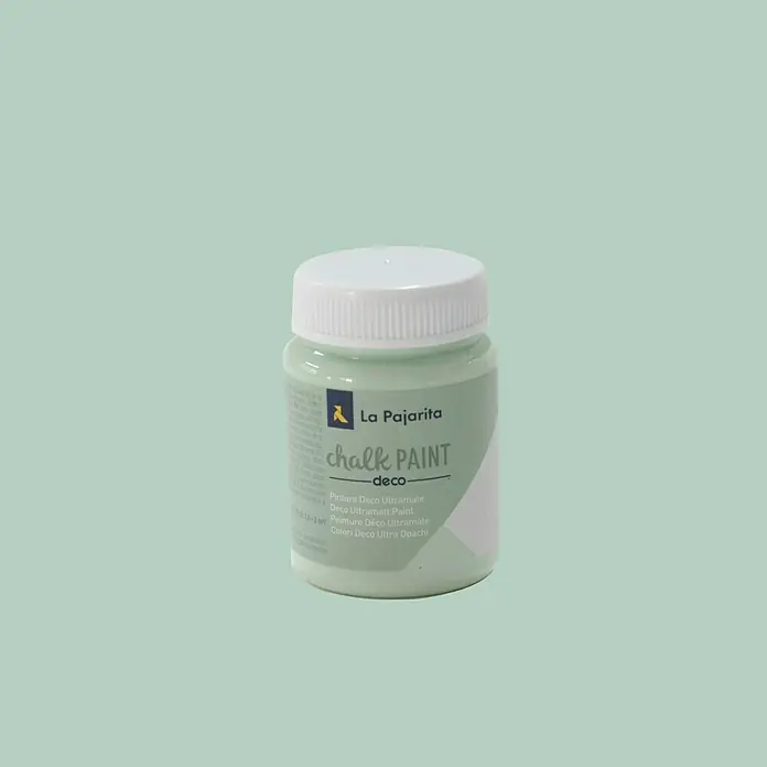 La Pajarita Pintura de tiza Chalk Paint - Mint, 75 ml, Mate