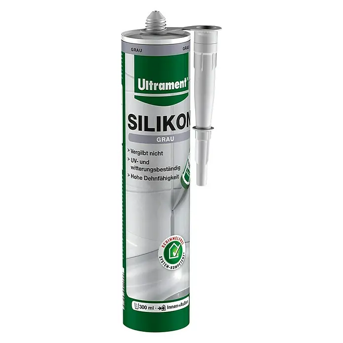 Ultrament Silikon - 300 ml, Grau - Vorderansicht