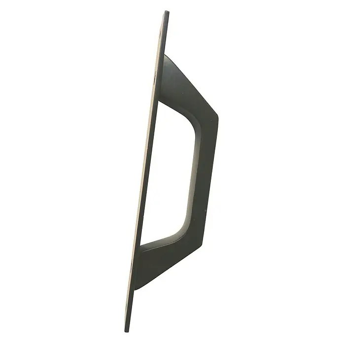 Cerradura para puertas y ventanas con base - Negro