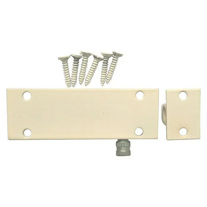 Cerrojo - Largo: 100 mm, Aluminio, Blanco