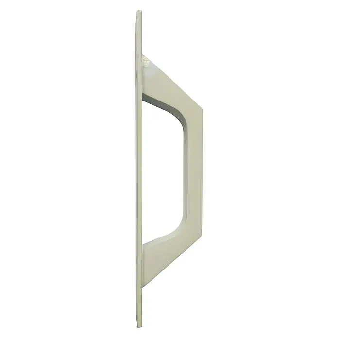 Cerradura para puertas y ventanas con base - Blanco