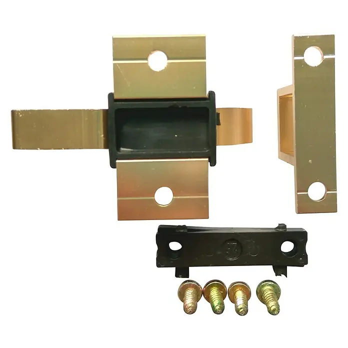 Cierre de seguridad para ventanas - 5,5 x 4 x 2,5 cm, Oro