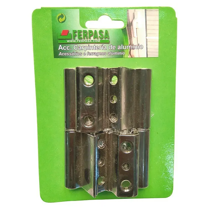 Bisagra Europea - 100 x 48 x 20 mm, Negro, 2 uds.