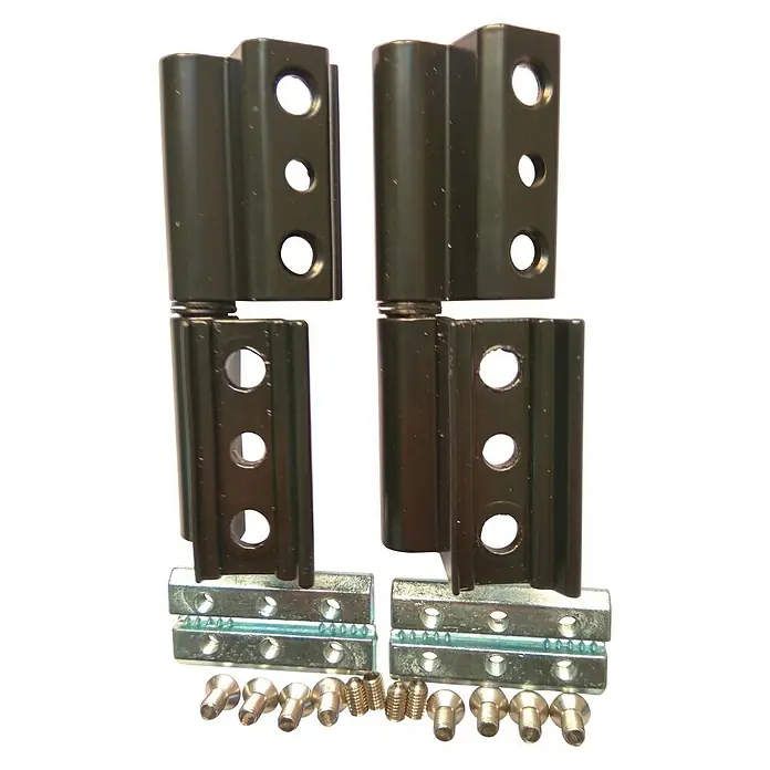 Bisagra Europea - 100 x 48 x 20 mm, Negro, 2 uds.