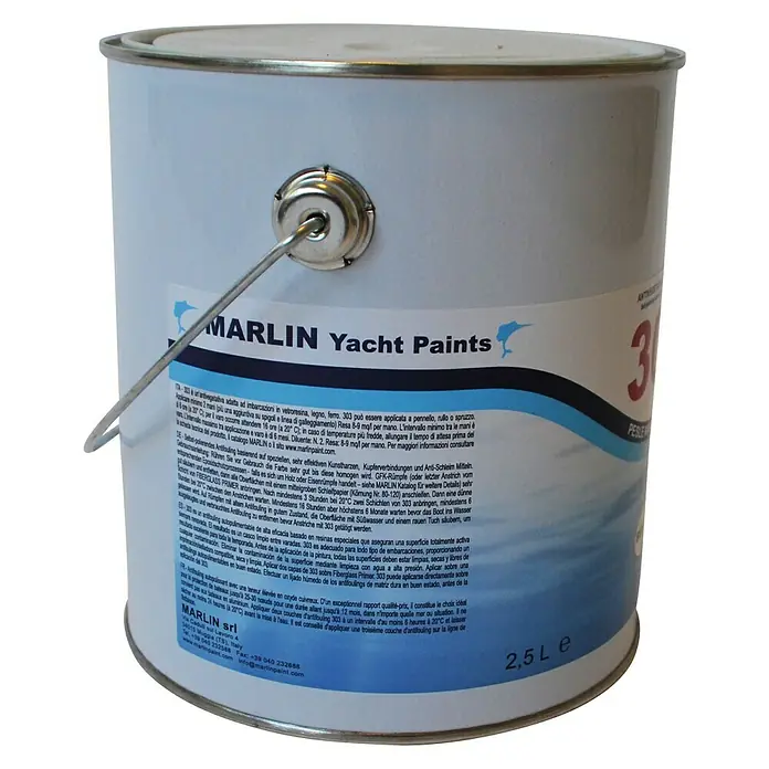 Patente dura Antifouling 303 - Negro, 2,5 l