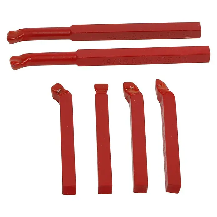 Rotwerk Drehmeißel-Set - Schaftart: 8 x 8 mm, 6 -tlg. - Vorderansicht
