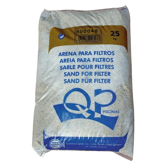 Arena de sílice - Grano: 0,4 mm - 0,8 mm, 25 kg