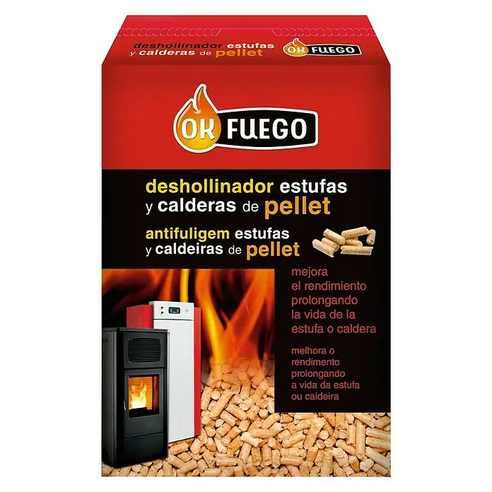 Ok Fuego Deshollinador para estufas y calderas de pellet - 1,5 kg