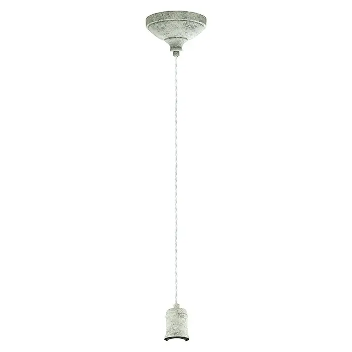 Eglo Hanglamp, rond Yorth - 60 W, Ø x h: 12,5 x 200 cm, Grijs, E27