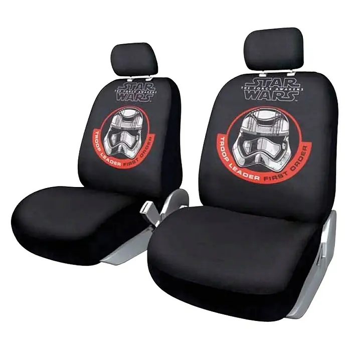 Funda para asientos de coche Trooper - Negro/Rojo, Poliéster