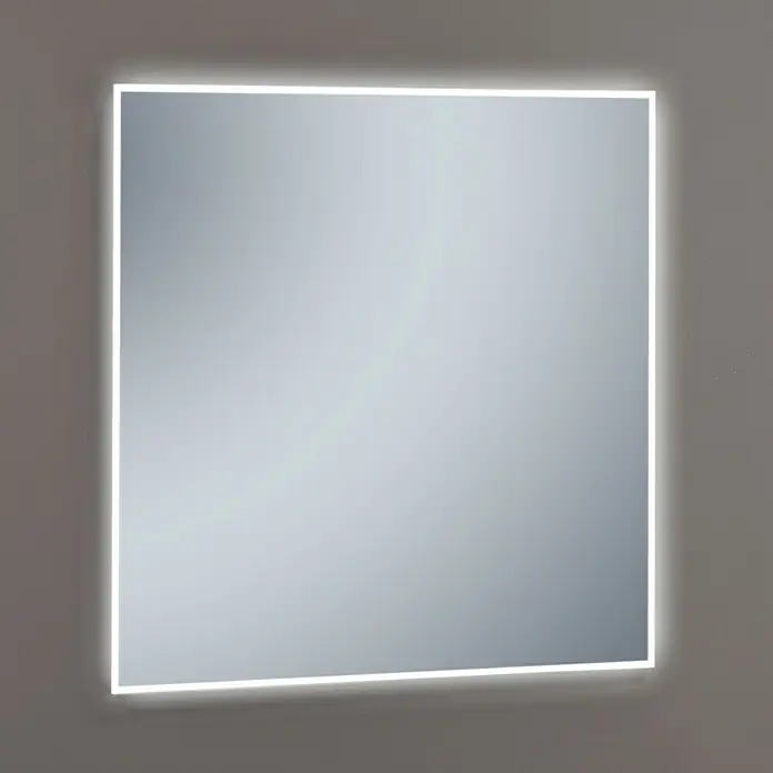 Camargue Espejo con luz LED Shira - An x Al: 80 x 80 cm, Transformador