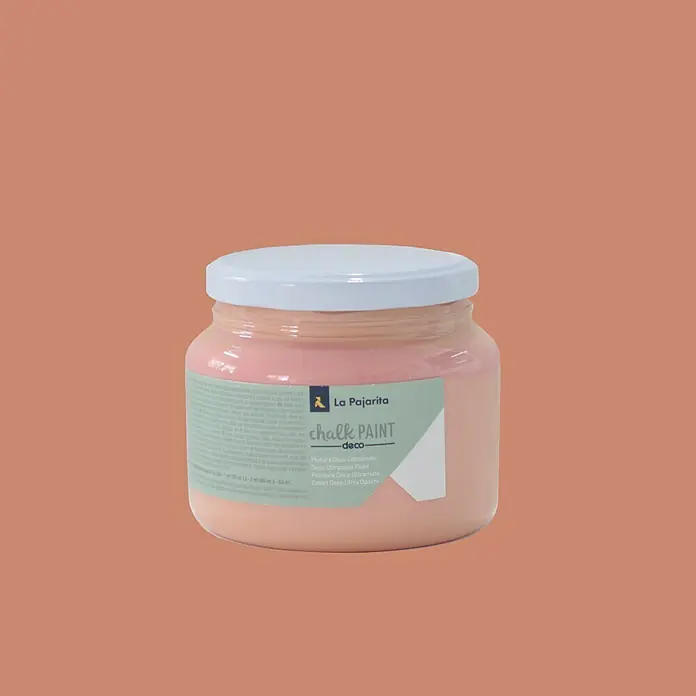 La Pajarita Pintura de tiza Chalk Paint - Peach, 500 ml, Mate