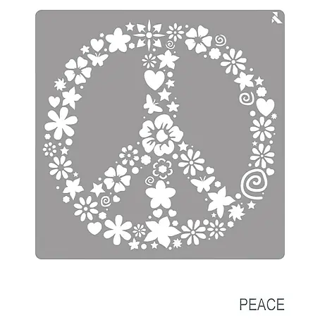 La Pajarita  Plantilla decorativa Stencil Peace