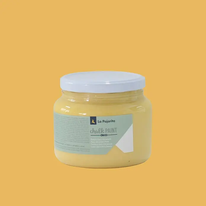 La Pajarita Pintura de tiza Chalk Paint - Ocre Sahara, 500 ml, Mate