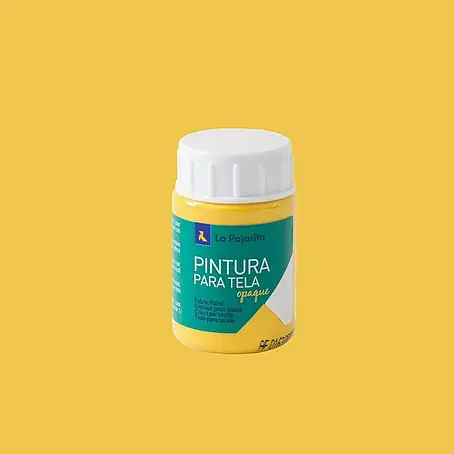 La Pajarita  Pintura tejidos Tela opaca Amarillo oro