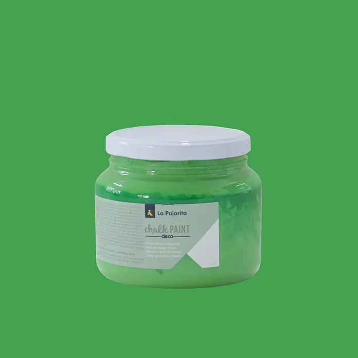 La Pajarita Pintura de tiza Chalk Paint - Albahaca, 500 ml, Mate