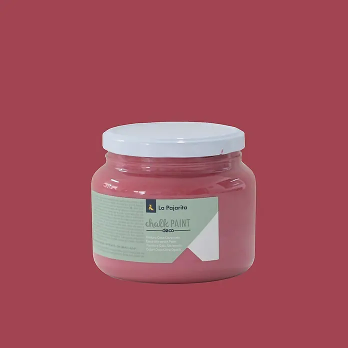 La Pajarita Pintura de tiza Chalk Paint - Fresa boho, 500 ml, Mate