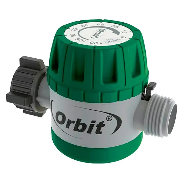 Orbit Temporizador para agua - Polipropileno, Dimensión conexión: ¾″, Tiempo de riego: 15 min - 120 min