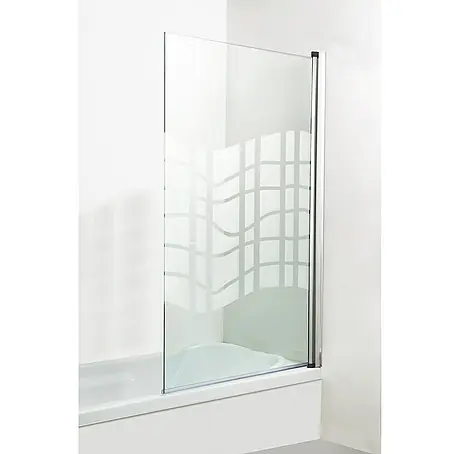 Mampara para bañera Ondas cromo