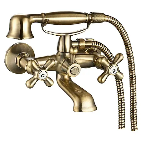 Rousseau Retrosol Grifo de bañera bimando