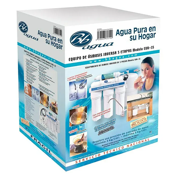 Bb agua Equipo de ósmosis inversa Pro - Caudal: 180 l/día
