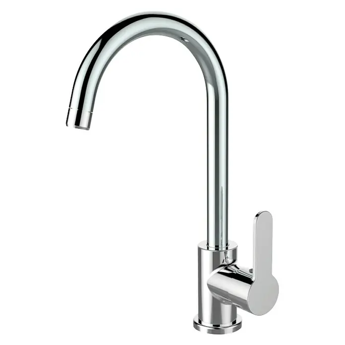 Cosmobath Grifo de cocina Montreal - Cromo, Brillante, Caño alto