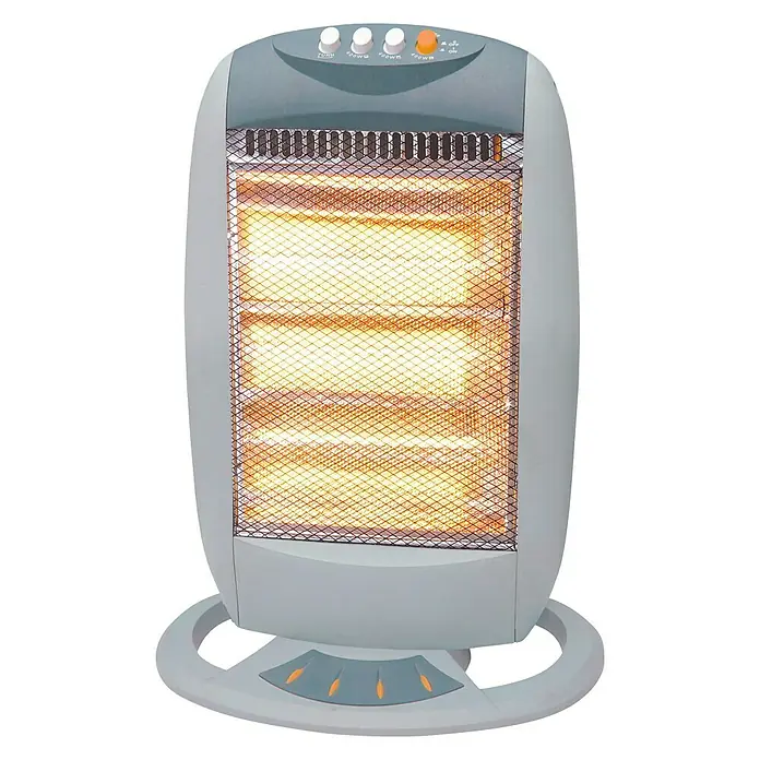 Calefactor de infrarrojos MT01508 - 1.200 W, Protección contra vuelcos
