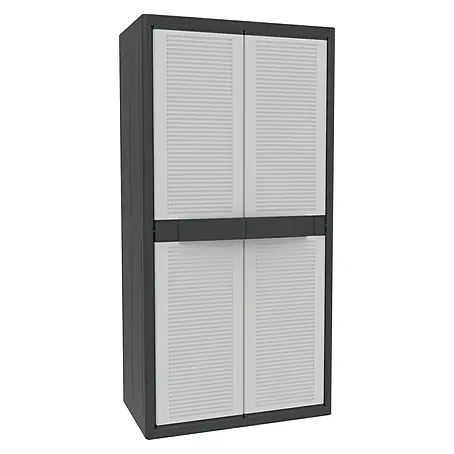 Terry  Armario de PVC Jumbo Qblack 3 baldas