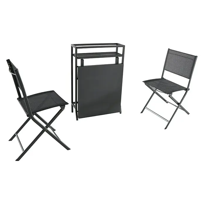Sunfun Maja Balkonmöbel-Set - 3 -tlg., Anthrazit