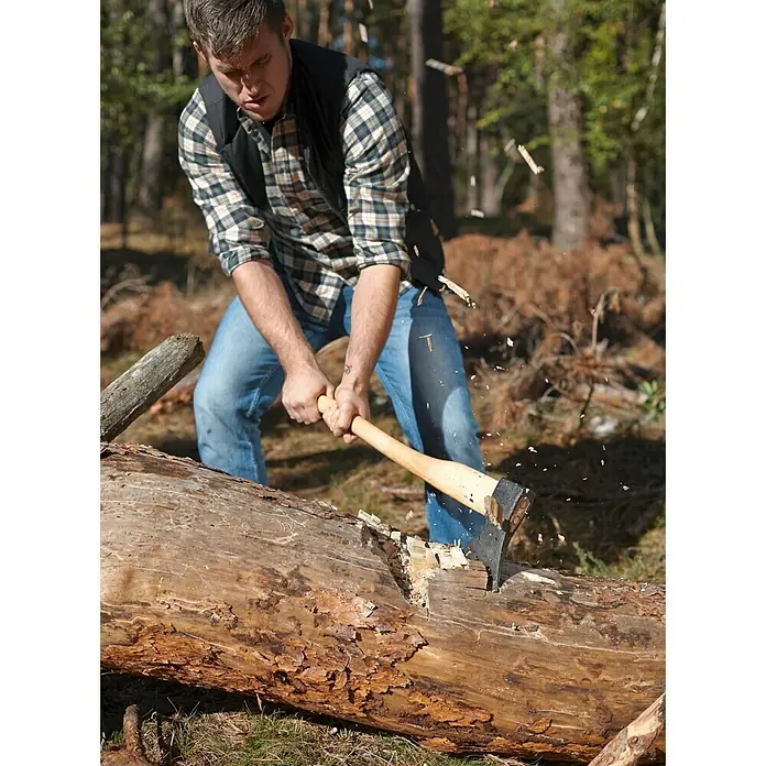 Bison Outdoorbeil - Gewicht Kopf: 800 g, Länge Stiel: 380 mm