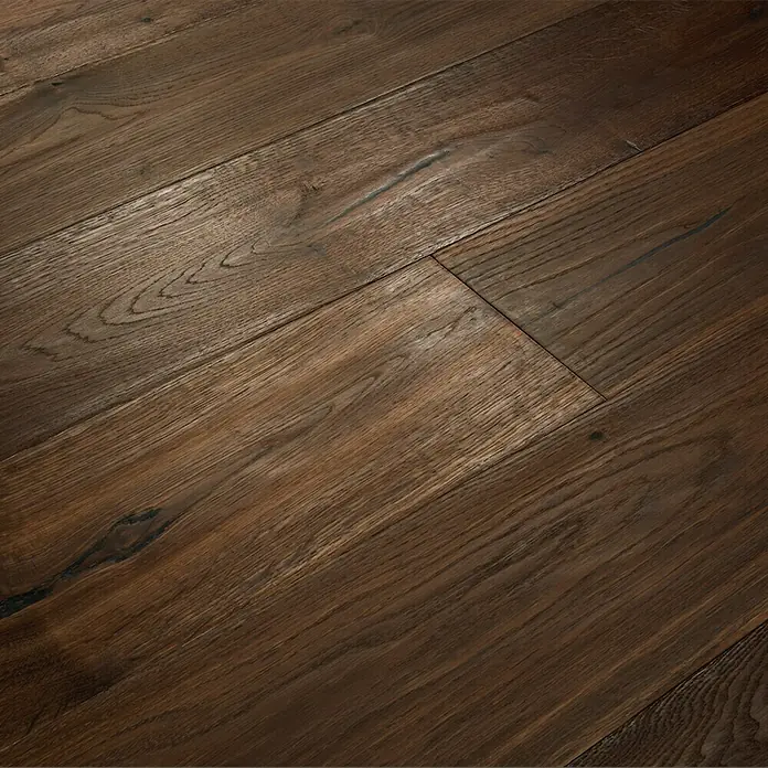 Handmuster Eiche Nero - 280 x 160 x 15 mm, Landhausdiele - Linke Seitenansicht