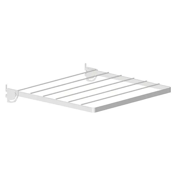 Lundbergs Wandwäschetrockner - L x B x H: 600 x 600 x 25 mm, Weiß - Vorderansicht