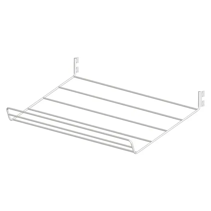 Lundbergs Schuhregal - L x B x H: 296 x 600 x 56 mm, Weiß - Vorderansicht