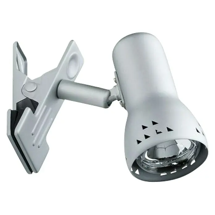 Paulmann Klemmspot Gryps - 1-flammig, 40 W, Silber - Vorderansicht