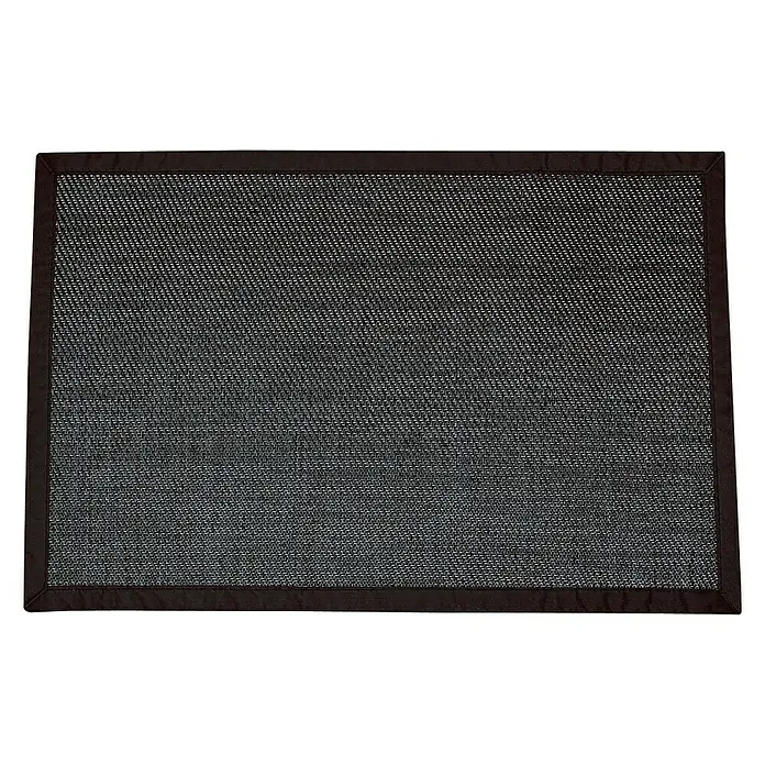 Alfombra Living - Negro, 90 x 60 cm, 70% PVC y 30% PES