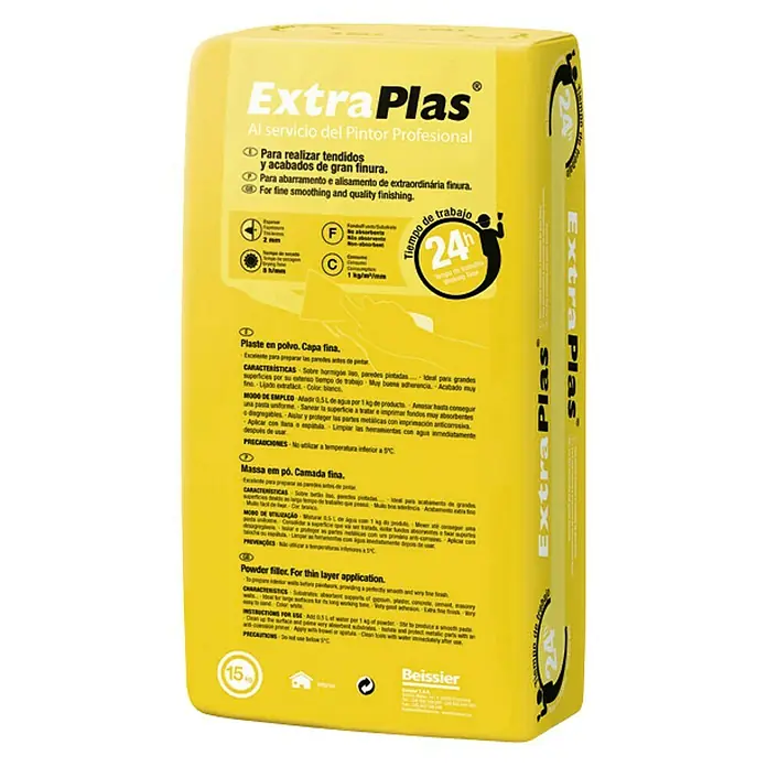 Beissier Plaste en polvo Extraplas - Blanco, 15 kg