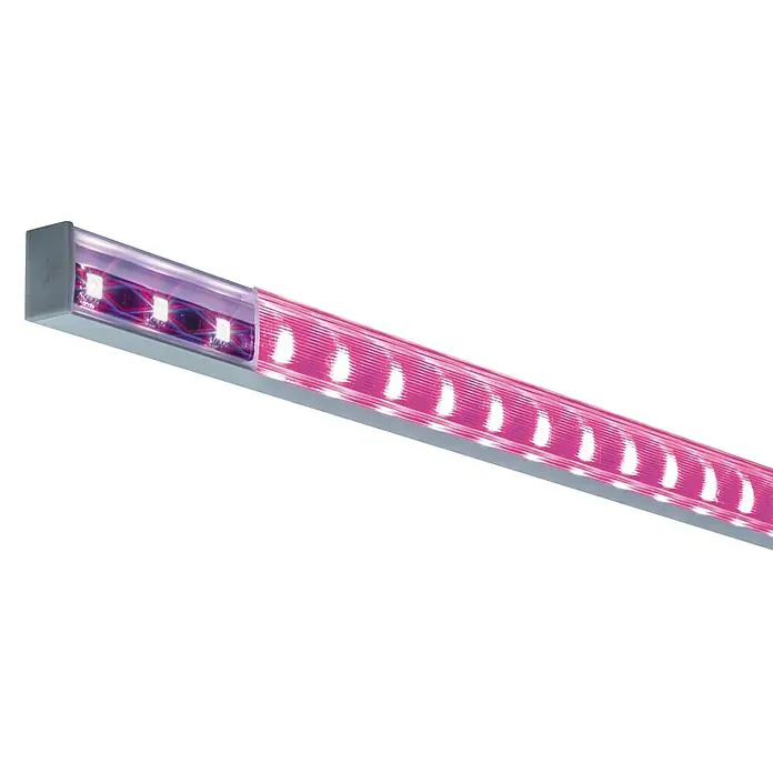 Paulmann Perfil en U con difusor para tiras LED - L x An x Al: 1 m x 2,3 cm x 1,5 cm, Aluminio