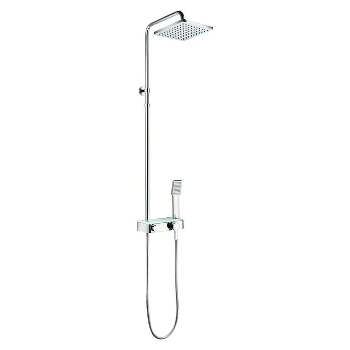 Sistema de ducha Pluto - Con grifo monomando, Cromo