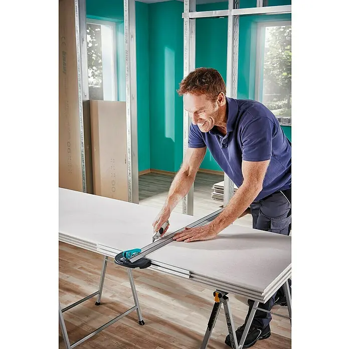 Wolfcraft Guía de carril en T para corte paralelo - Aluminio