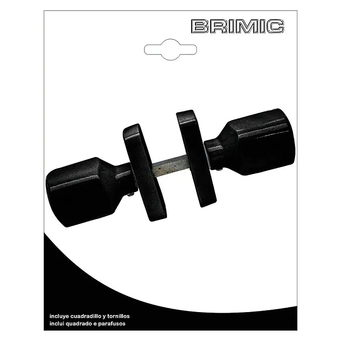 Micel Brimic Pomo para puerta 6807 - L x An x Al: 39 x 29 x 80 mm, Aluminio, Negro