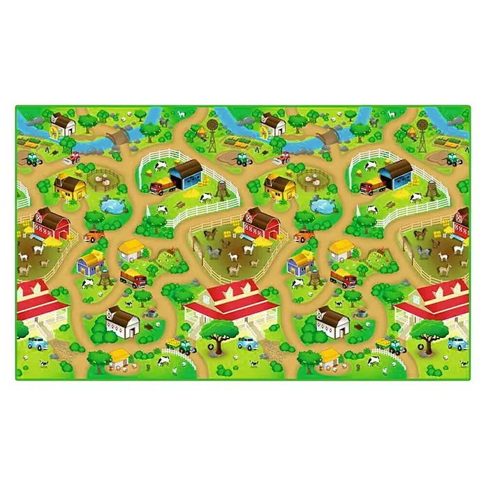 Alfombra infantil Educaplay - Multicolor, 120 x 100 cm, EVA y polietileno