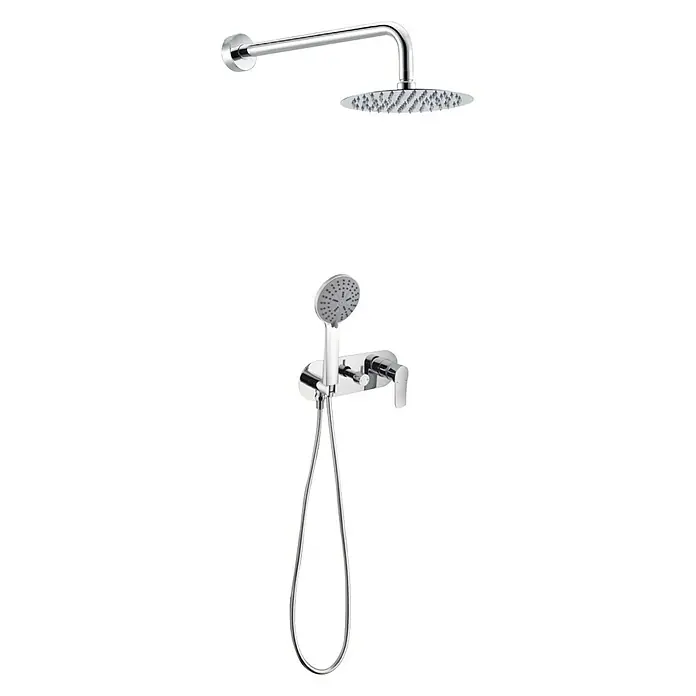 Imex Sistema de ducha empotrado Italia - Con grifo monomando, Número de tipos de chorro: 1 ud., Cromo