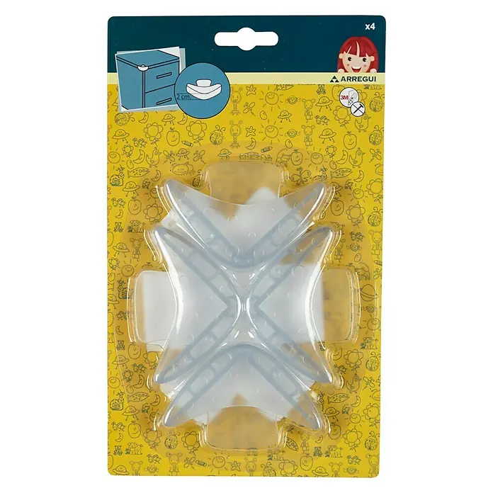 Arregui Protector para esquina A-1044330 - Transparente, 4 uds.